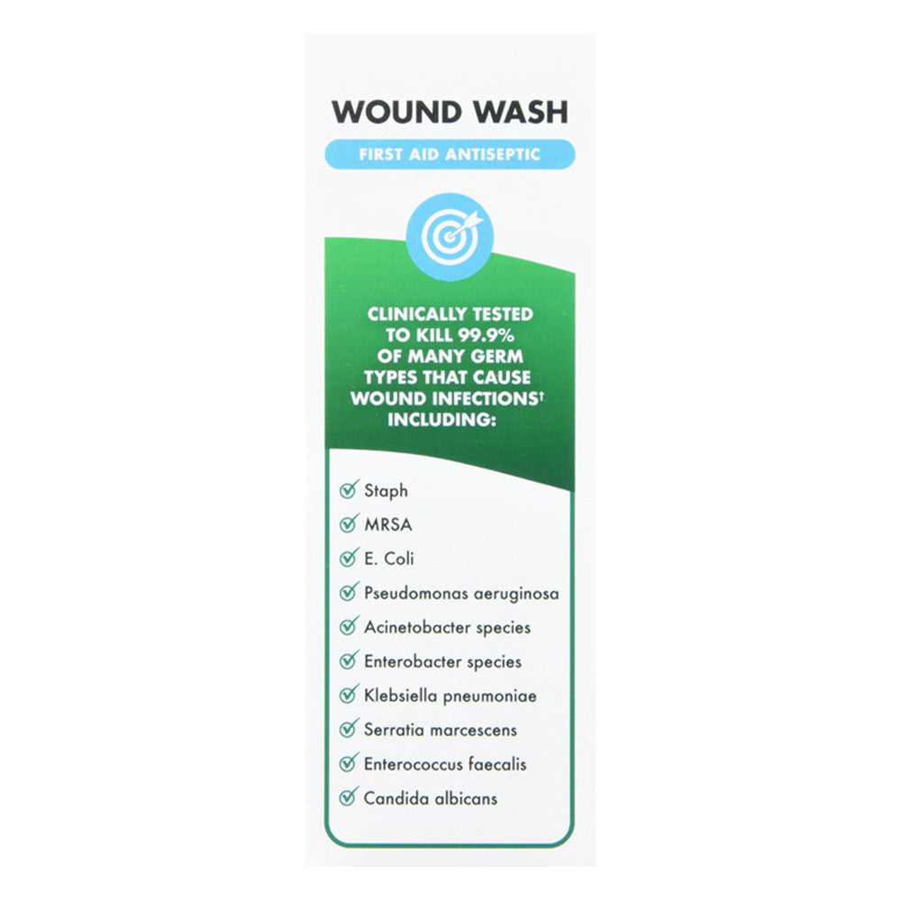 Bactine Max Wound Wash First Aid Antiseptic Liquid, 8 Oz