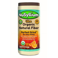 NuSyllium Ultra Organic Psyllium Fiber, Natural Orange Flavor, 10.7 Oz