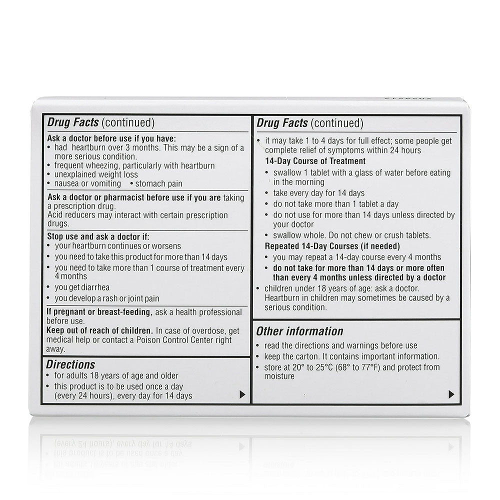 Camber Consumer Care Omeprazole 20 Mg Tablets, Acid Reducer and Heartburn Medicine, 42 Ea