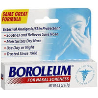 Boroleum Menthol Camphor Nasal Soothing White Ointment, 0.6 Oz