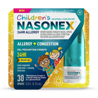 Childrens Nasonex 24 Hour Allergy Nasal Spray, Non-Drowsy Relief for Kids, 30 Ea, 0.25 Oz
