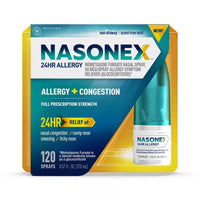 Nasonex 24 Hours Allergy Non Drowsy Mometasone Furoate Nasal Spray 120 Sprays, 17 Ml