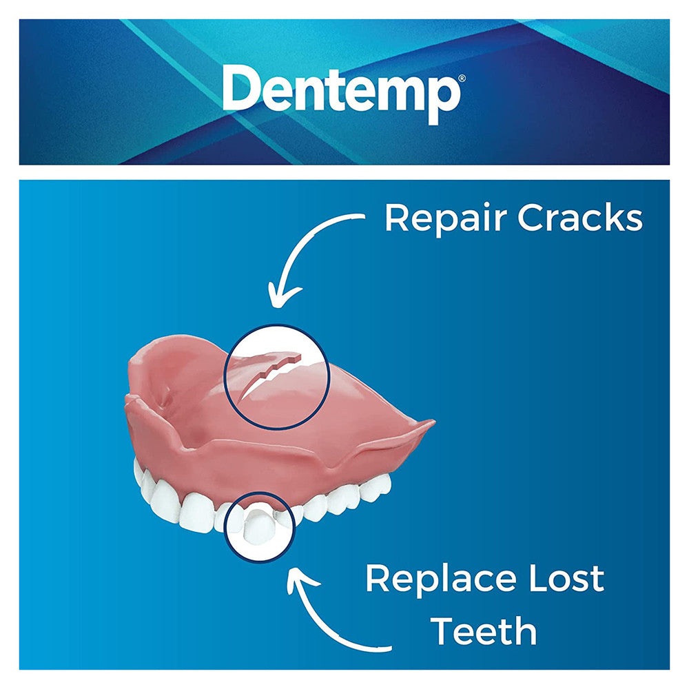 Dentemp Repair It Advanced Formula Denture Repair Kit, Repairs, 3 Ea