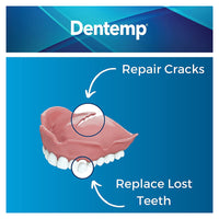 Dentemp Repair It Advanced Formula Denture Repair Kit, Repairs, 3 Ea
