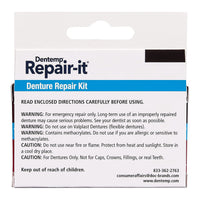 Dentemp Repair It Advanced Formula Denture Repair Kit, Repairs, 3 Ea