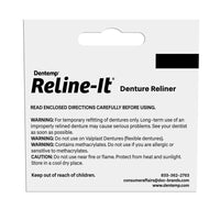 Dentemp Reline It Denture Reliner Kit for Both Upper and Lower Dentures, 2 Ea