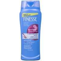 Finesse Self Adjusting Moisturizing Hair 2-In-1 Shampoo And Conditioner, 13 Oz