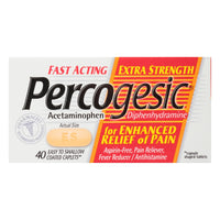 Percogesic Extra Strength Pain Reliever Coated Caplets - 40 Ea