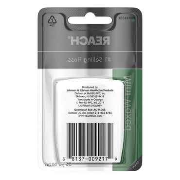 Johnson And Johnson Reach Mint Waxed Dental Floss - 55 Yards
