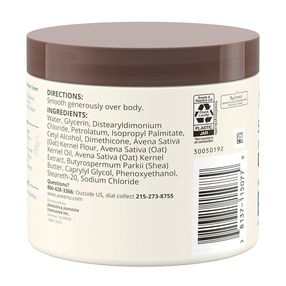 Aveeno Active Naturals Skin Relief Moisture Repair Cream, Fragrance Free, 11 Oz