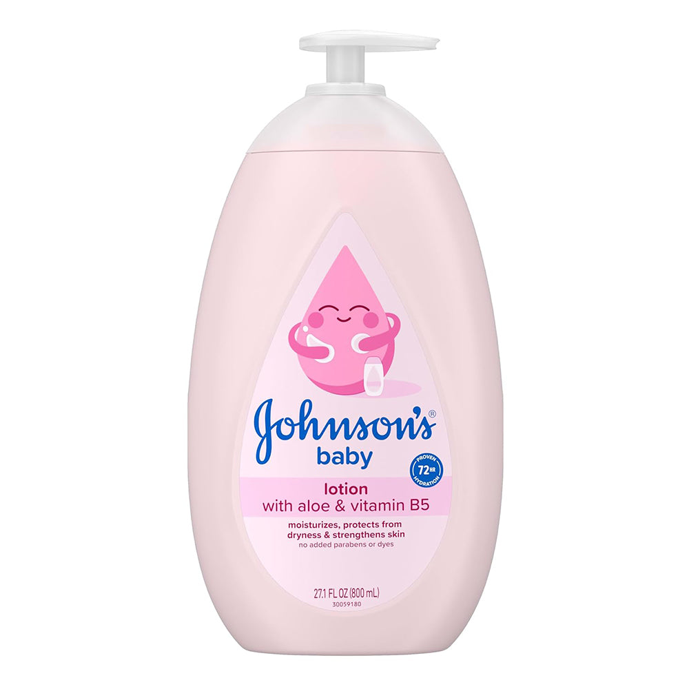 Johnsons Moisturizing Pink Baby Lotion with Coconut Oil, 27.1 Oz