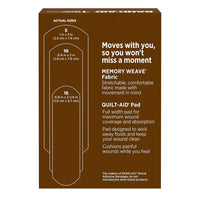 Band Aid Brand OurTone Adhesive Bandages, BR65, Deep Brown, 30 Ea