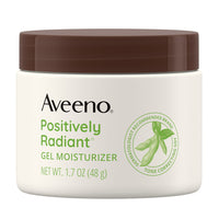 Aveeno Positively Radiant Daily Gel Facial Moisturizer with Tone Correcting Soy, Oil-Free, 1.7 Oz