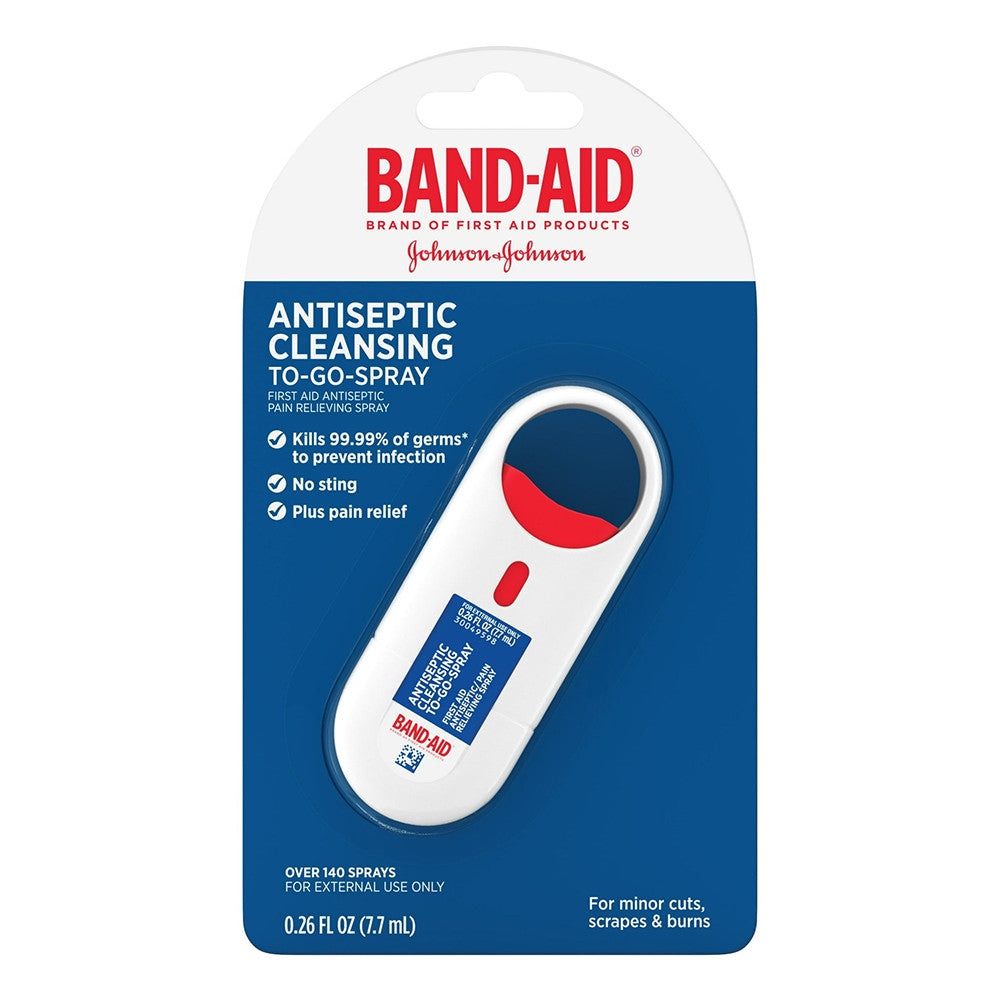 Band Aid Antiseptic Cleansing First Aid Pain Relieving Spray, 26 Oz