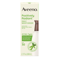 Aveeno Positively Radiant Daily Facial Moisturizer Lotion with Broad Spectrum SPF 30 Sunscreen, 2.3 Oz