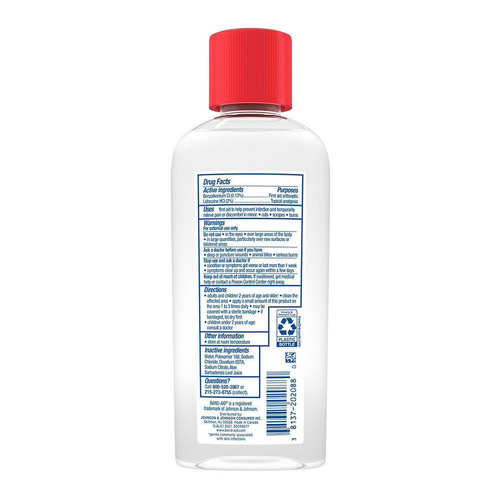 Band Aid Brand Antiseptic Cleansing Liquid, 6 Oz