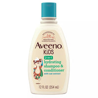 Aveeno Kids 2-in-1 Hydrating Shampoo & Conditioner, Conditions and Detangles Kids Hair, 12 Oz