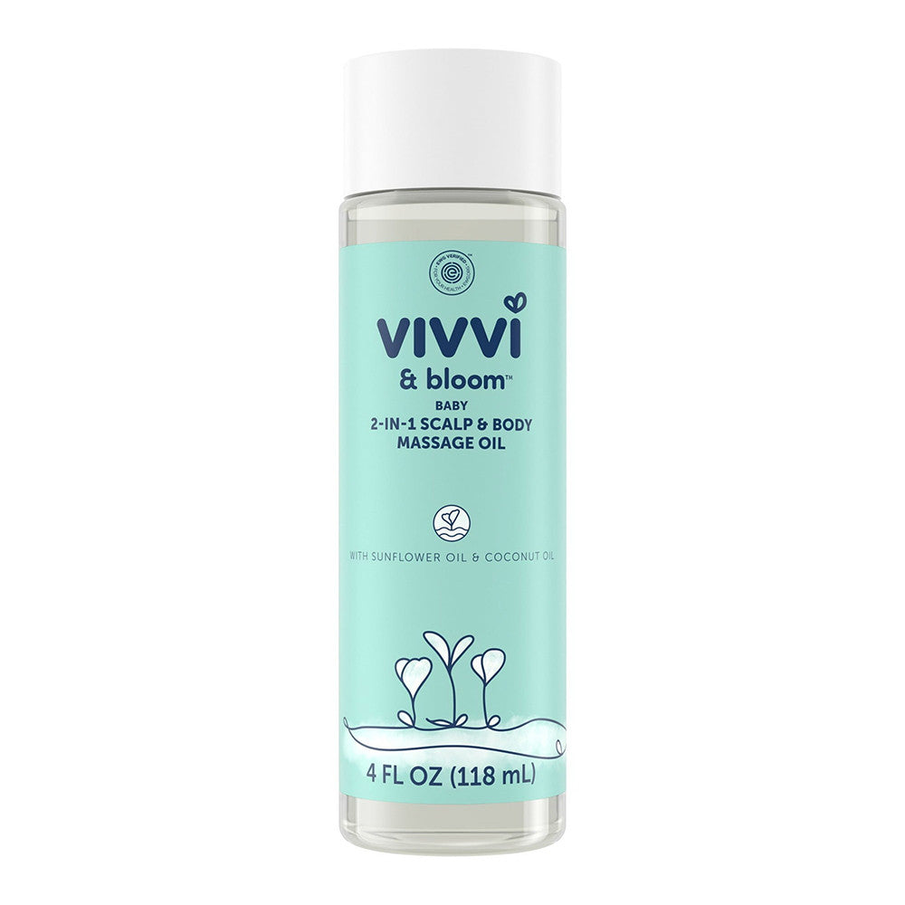 Vivvi And Bloom Baby 2 In 1 Scalp And Body Massage Oil, 4 Oz