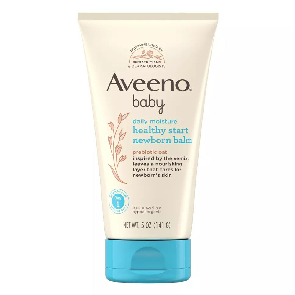 Aveeno Baby Soothes Moisturizes Gentle Care Healthy Start Newborn Balm Daily Moisture Lotion 5Oz (141g)