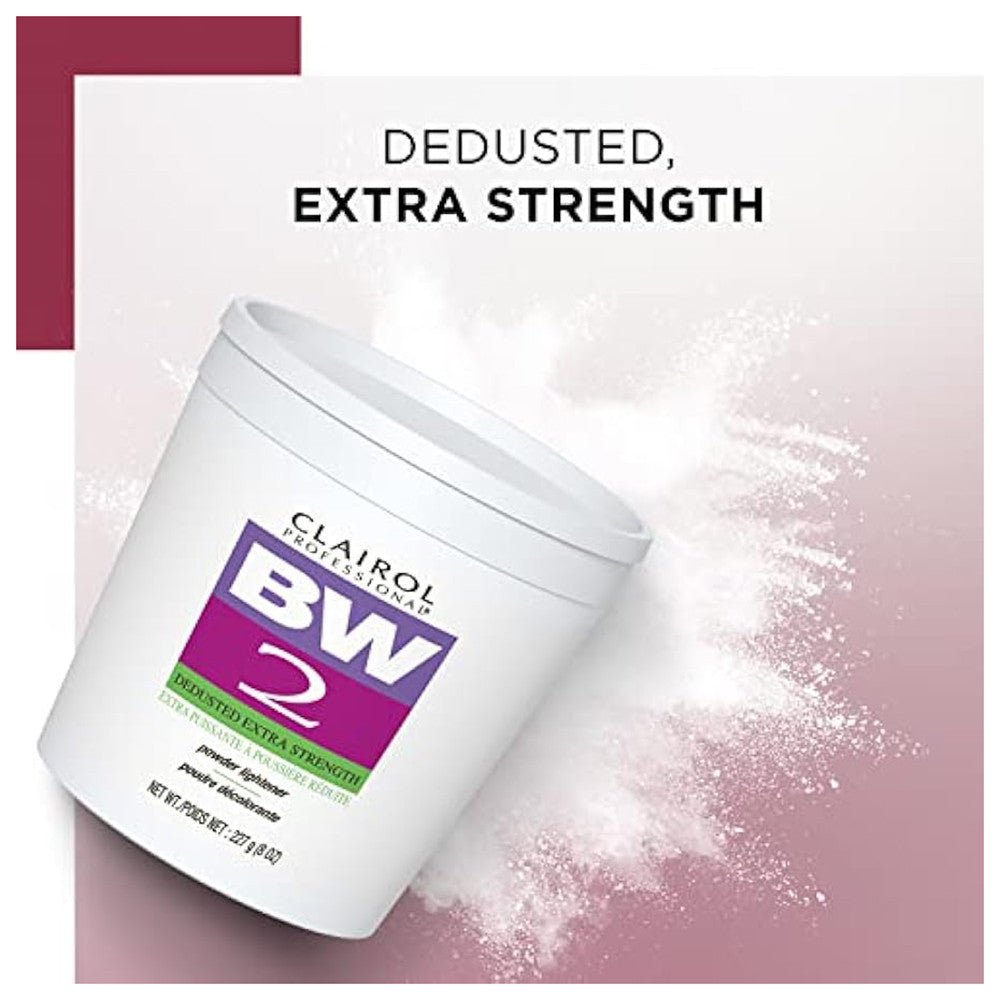 Clairol Professional BW2 Dedusted Extra Strength Hair Powder Lightener, 8 Oz