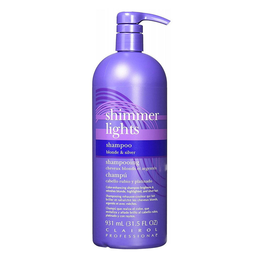 Clairol Professional Shimmer Lights Shampoo Blonde and Silver, 31.5 Oz