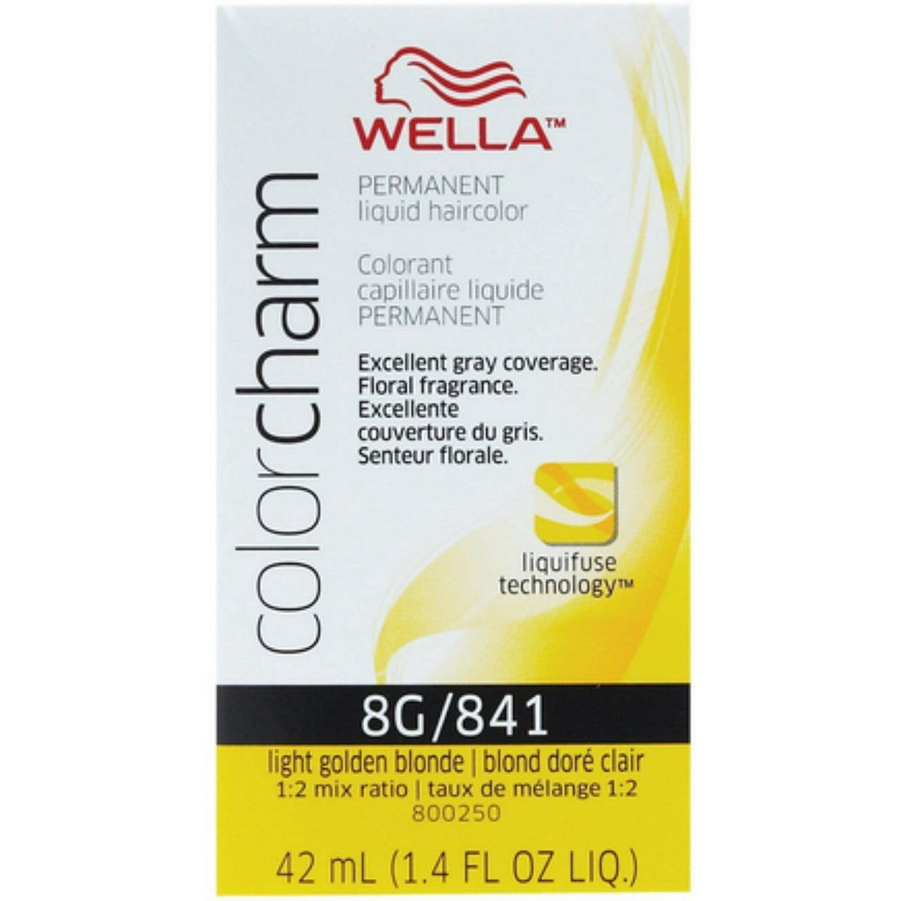 Wella Color Charm Liquid Hair Color, 8G by 841 Light Golden Blonde, 1.4 Oz