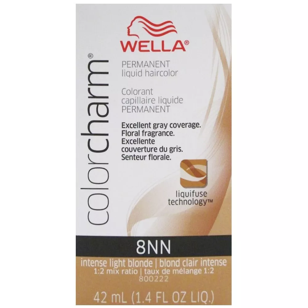 Wella Color Charm Liquid Hair Color 8NN Intense Light Blonde, 1.4 Oz