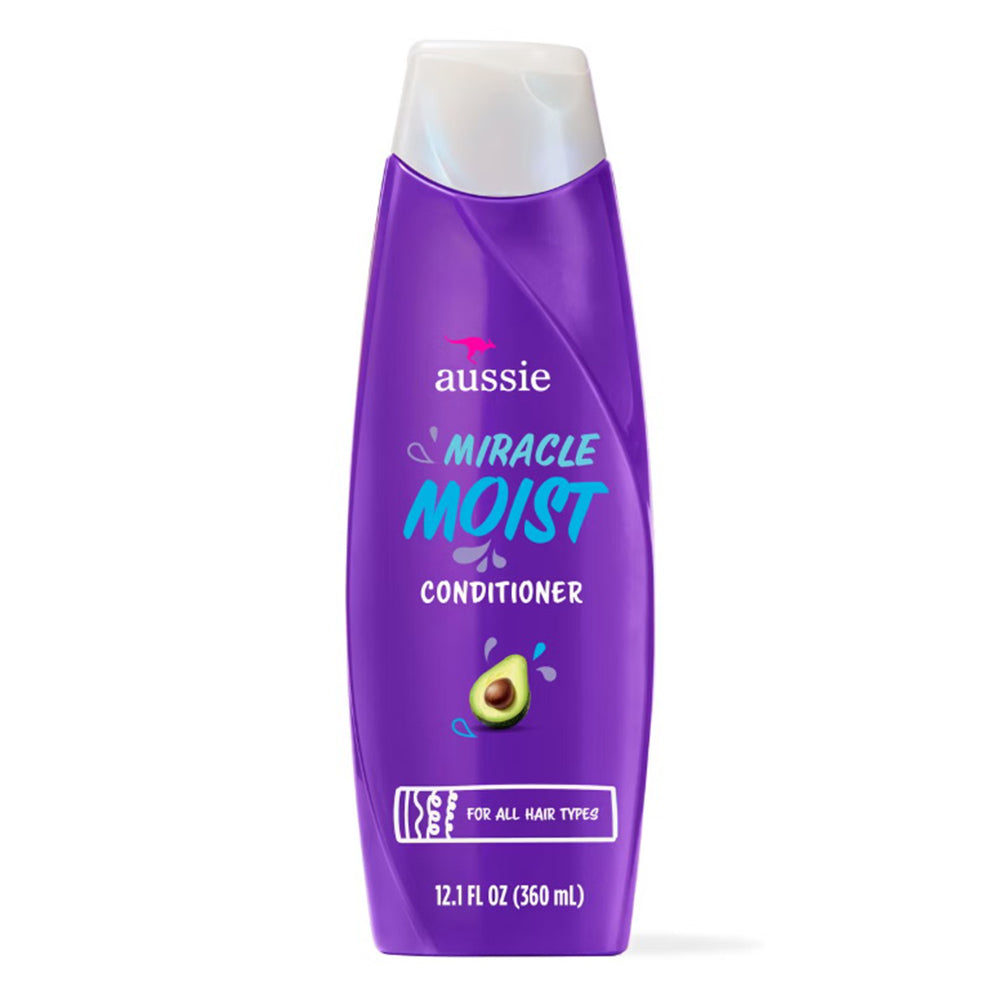 Aussie Miracle Moist Hair Conditioner and Revitalisant, 12.1 Oz