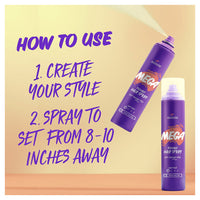Aussie Mega Flexible Hair Spray for Curly Hair, Straight Hair and Wavy Hair, 10 Oz