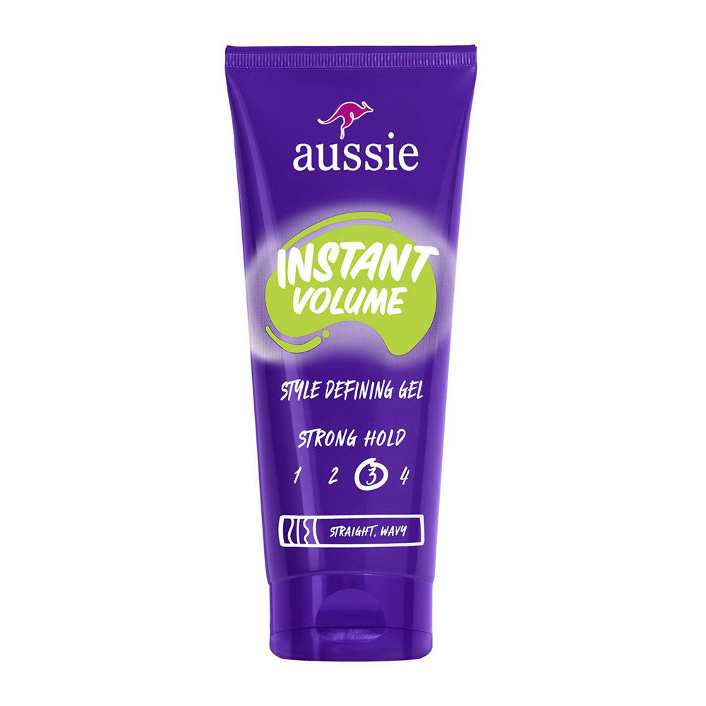 Aussie Instant Volume Style Defining Gel, Strong Hold, 7 Oz