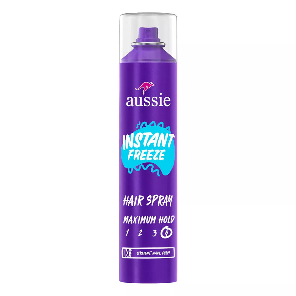 Aussie Instant Freeze Aero Hair Spray Curly, 10 Oz
