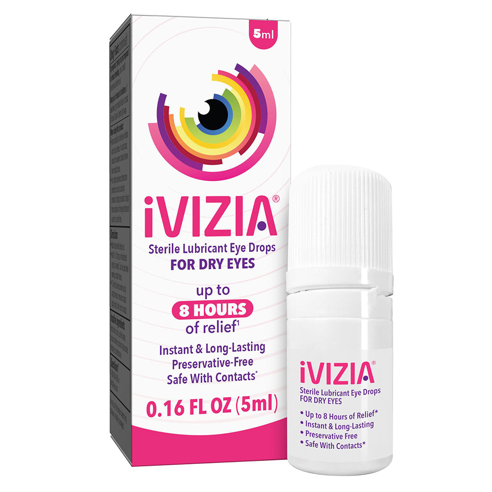 Ivizia Sterile Lubricant Eye Drops Long-Lasting Comfort for Dry Eyes, 5 ml