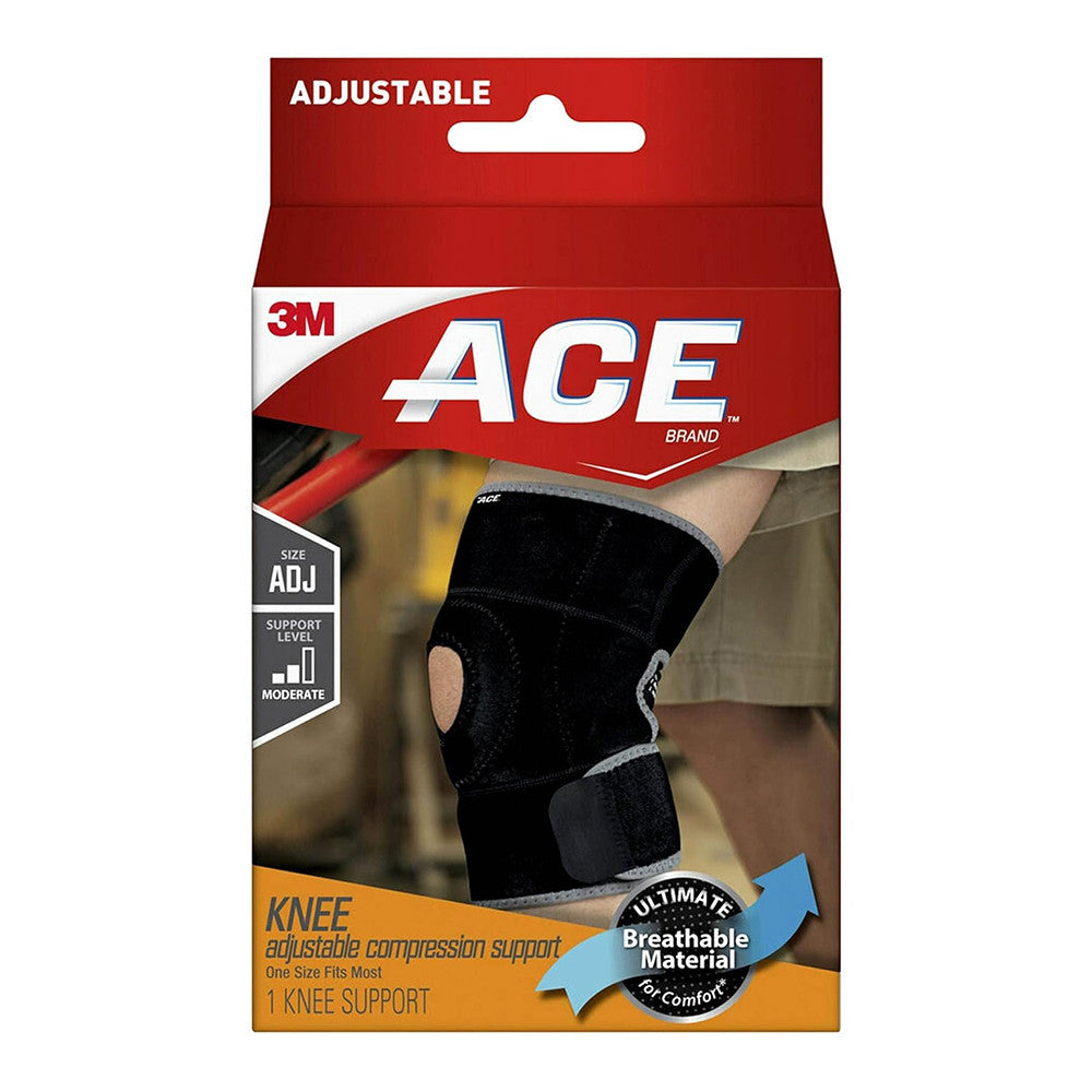 Ace Knee Support Adjustable Compression, Moderate Support, 1 Ea
