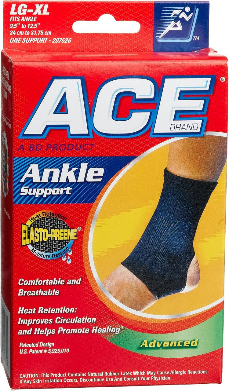 Ace Elasto-Preene Ankle Support For Large And X-Tra Large(Xl) Size, # 207526 - 1 Ea