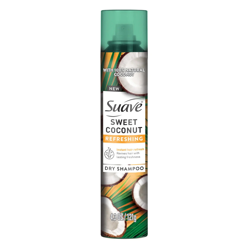 Suave Refreshing Sweet Coconut Dry Shampoo Hair Spray 4.3Oz (121g)