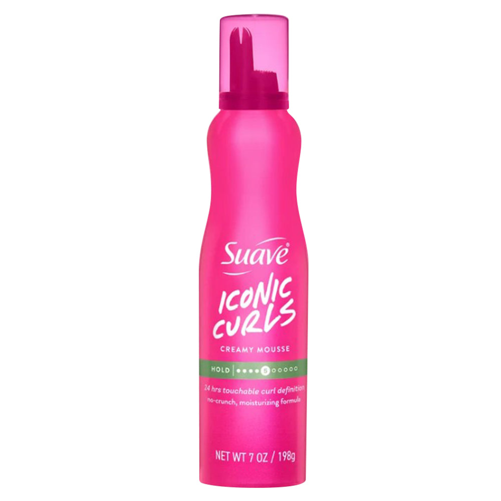 Suave Professionals Curl Enhancing Spray Hair Styling Mousse, 7 Oz