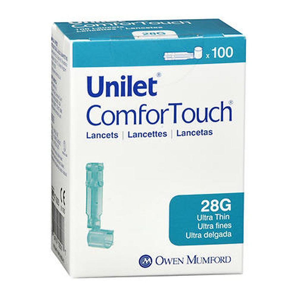 Unilet Comfort Touch 28 Grams Ultra Fine and Thin Lancets, 100 Ea