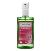 Weleda Floral Fresh Deodorant Spray, Wild Rose, 3.4 Oz