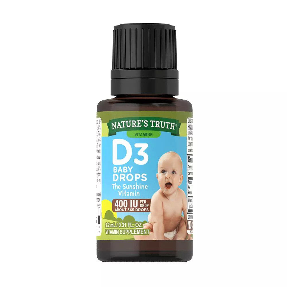 Natures Truth Vitamin D3 Baby Liquid Drops 400 IU, 0.31 Oz