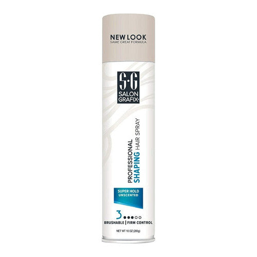 Salon Grafix Shaping Professional Hair Spray Finishing Mist, Unscented Super Hold - 10 Oz