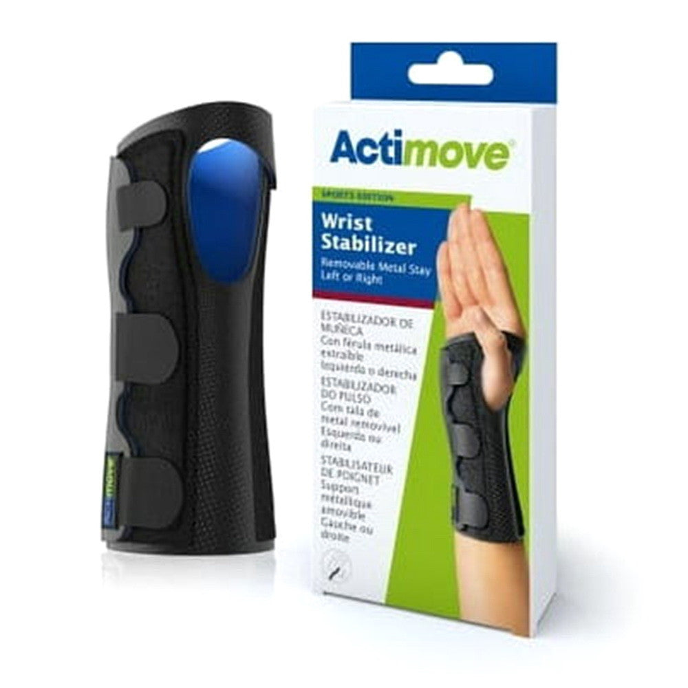 Actimove Wrist Stabilizer Removable Metal Stay, Left Or Right, Small, 1 Ea