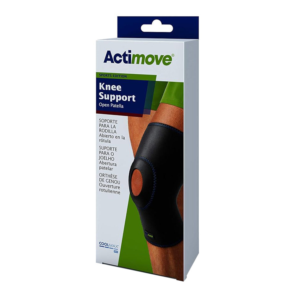 BSN Medical Actimove Knee Support Open Patella Navy Large Sleeve Help Manage Relieve Pain 1Ea