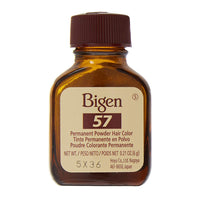 Bigen Permanent Powder Hair Color, 57 Dark Brown, Kit