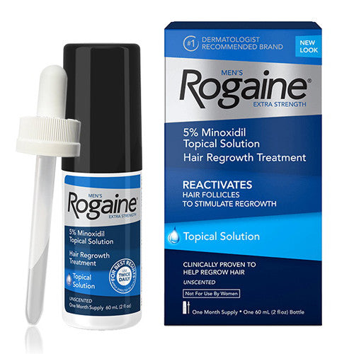 Mens Rogaine Extra Strength Hair Regrowth Treatment - 2 Oz Ea, 3 Pack