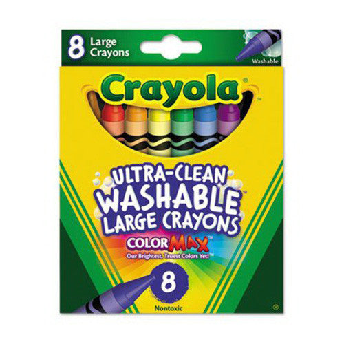Crayola Ultra Clean Large Washable Crayons - 8 Ea