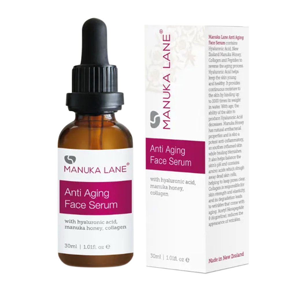 Manuka Lane Anti Aging Face Serum, 1.01 Oz