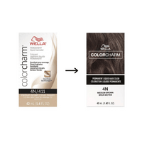 Wella Color Charm Permanent Liquid Hair Color 4N by 411 Medium Brown, 1.4 Oz
