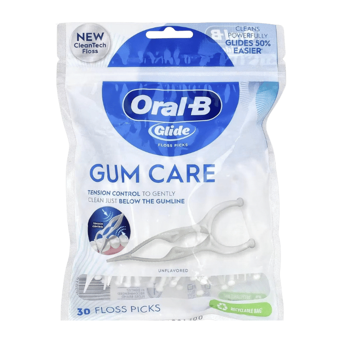 Oral-B Glide Pro Health Deep Clean Angle Floss Picks, 30 Ea