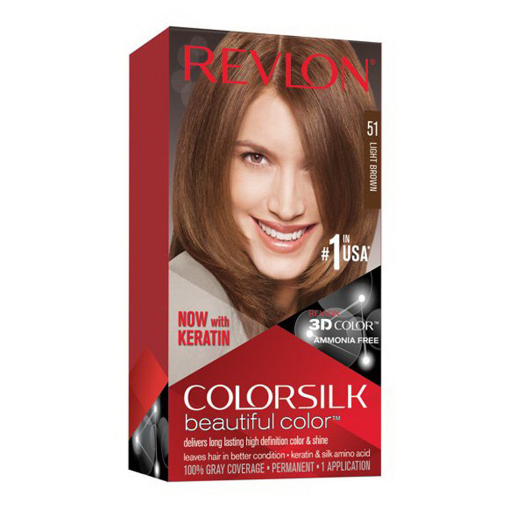 Colorsilk By Revlon, Ammonia-Free Permanent, Haircolor: Light Brown #5N - 1 Ea