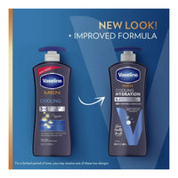 Vaseline Men Cooling Hydration 3-in-1 for Dry Skin, 20.3 Oz
